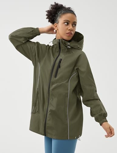LOMON Lightweight Active Rain Jacket Hooded Water Resistant ...