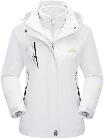 MAGCOMSEN Women's 3-in-1 Winter Coats Snow Ski Jacket Waterp...