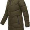 Women's Long Quilted Jacket for Winter | Puffy Winter Coat i...
