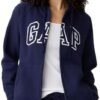 GAP Women's Logo Hoodie Hooded Full Zip Sweatshirt
