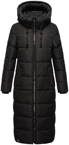 Marikoo Long Fall & Winter Coat for Women | Detachable Hood ...