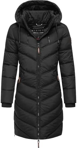 Women's Winter Coat | Quilted, Long Jacket with Cozy Hood | ...