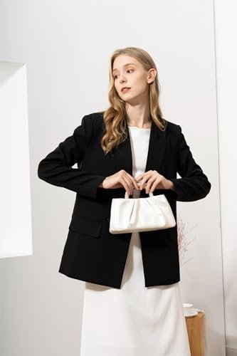 Valleycomfy Evening Clutch Pearl Purses for Women Ladies Sof...