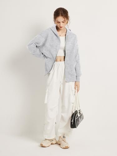 TAKEYAL Women Hoodies Sweatshirt Long Sleeve Zip Up Oversize...