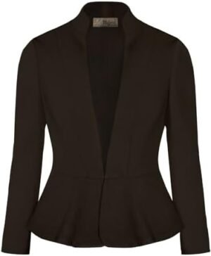 Hybrid & Company Women's Casual Work Office Elegant Open Fro... Hybrid & Company Women's Casual Work Office Elegant Open Fro...