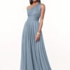 One Shoulder Bridesmaid Dresses for Women Long Prom Dress wi...