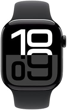 Apple Watch Series 10 [GPS 42mm case] Smartwatch with Jet Bl...