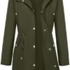 Bloggerlove Rain Jacket for Women Waterproof with Hood Trech...