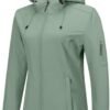 Outdoor Ventures Women's Softshell Jacket with Hood Fleece L...