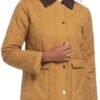 Quilted Barn Jacket for Women Corduroy Collar Lightweight Pu...