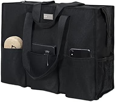 TOPDesign Utility Water Resistant Tote Bag with 13 Pockets, ...