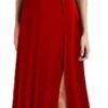 MUSHARE Women's V Neck Sleeveless Split Formal Dress Cocktai...