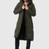 Women's Long Quilted Jacket for Winter | Puffy Winter Coat i...