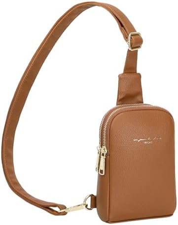 INICAT Travel Small Sling Bag Leather Crossbody Bags for Wom...