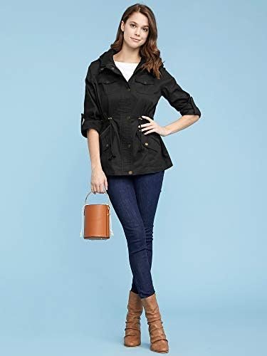 Made By Johnny Women's Casual Military Anorak Jacket Safari ...