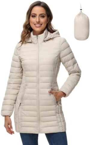 ROYAL MATRIX Women's Packable Puffer Jacket with Hood, Light... ROYAL MATRIX Women's Packable Puffer Jacket with Hood, Light...