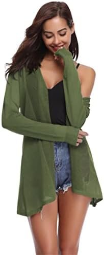 Totatuit Womens Summer Lightweight Sheer Kimono Cardigan Lon...
