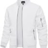 TACVASEN Men's Bomber Jacket Lightweight Casual Spring Fall ...