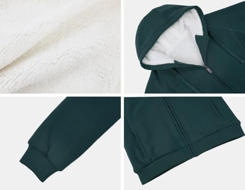 Outfitters Women's Fleece Lined Zip Up Hoodies Casual Hooded...