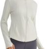 ALONG FIT Full Zip Workout Jacket for Women with Pockets - Y...