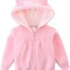 Baby Girls Boys Warm Adorable Hooded Zip Coat for Fall Sprin...