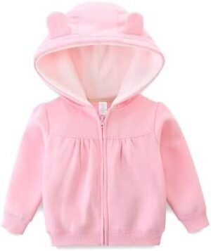 Baby Girls Boys Warm Adorable Hooded Zip Coat for Fall Baby Girls Boys Warm Adorable Hooded Zip Coat for Fall Sprin...