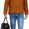 CHEXPEL Mens Fall and Winter Utility Jacket Relaxed Fit Work...