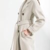 chouyatou Women's Winter Double Breasted Wool Coat Business ...