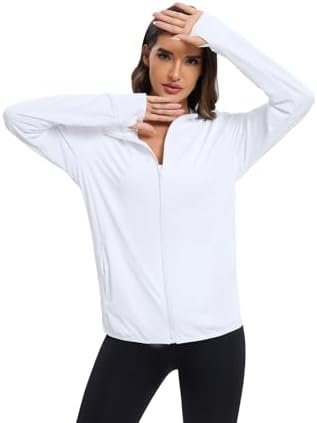 Women's Sun Protection Jacket UPF 50+ Full Zipper Long Sleev...