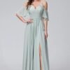 Stylefun Women's Cold Shoulder Chiffon Bridesmaids Dresses 2...