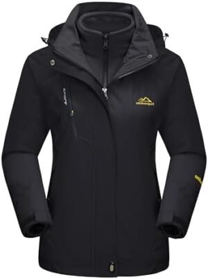 MAGCOMSEN Women's 3-in-1 Winter Coats Snow Ski Jacket Waterp... MAGCOMSEN Women's 3-in-1 Winter Coats Snow Ski Jacket Waterp...