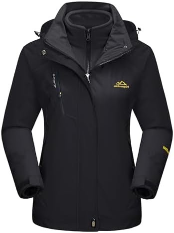 MAGCOMSEN Women's 3-in-1 Winter Coats Snow Ski Jacket Waterp...