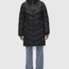 Women's Winter Coat | Quilted, Long Jacket with Cozy Hood | ...
