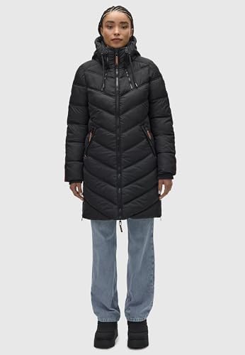 Women's Winter Coat | Quilted, Long Jacket with Cozy Hood | ...
