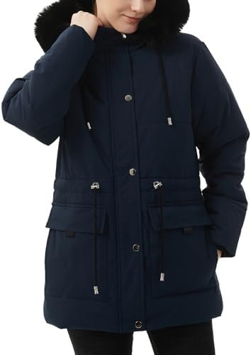 MOERDENG Women's Warm Winter Puffer Coat Thicken Fleece Line...