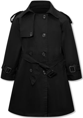 Betusline Girls & Women's Trench Coat Double Breasted Classi...