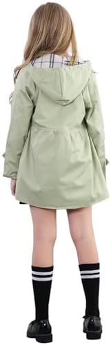 Betusline Girl's Rain Jackets Lightweight Waterproof Hooded ...