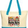Personalized Teacher Tote Bag - Teacher Bag Daily Use - Teac...