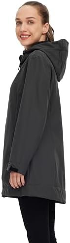 wantdo Women Softshell Jacket Fleece Lined Hooded Rain Coat ...