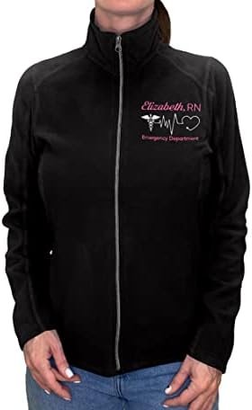 NACRE APPAREL Women's Custom Nurse Jacket Personalized Embro...