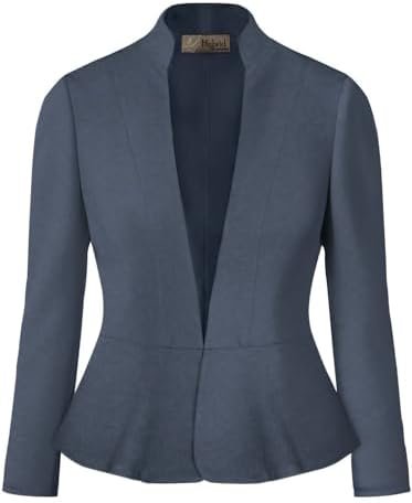 Hybrid & Company Women's Casual Work Office Elegant Open Fro...