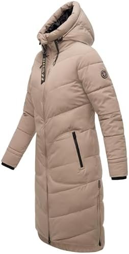 Marikoo Women's Long Quilted Jacket for Winter | Puffy Winte...