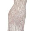 Women Cami Lace Maxi Dress Romantic Long Sleeve Lace Bodycon...