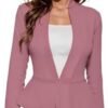 Hybrid & Company Women's Casual Work Office Elegant Open Fro...
