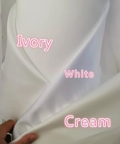 Women's Satin Short Wedding Dresses for Bride Puffy Long Sle...