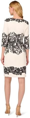 Adrianna Papell Women's Scroll Lace Short Dress