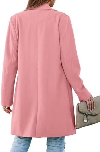 PRETTYGARDEN Women's 2025 Spring Fall Long Blazer Jackets Lo...