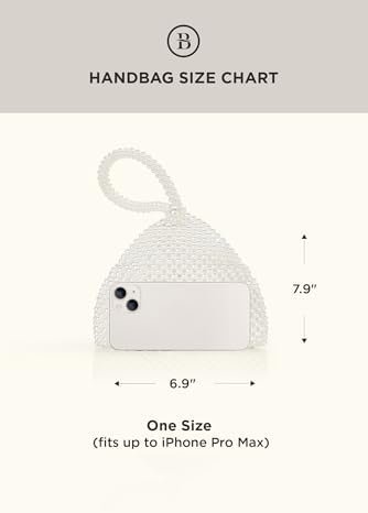 BABEYOND Pearl Clutch Purse Evening Bags for Women Elegant T...