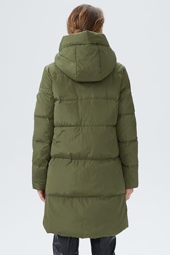 Orolay Women's Stylish Down Hooded Jacket with Two-Way Zippe...