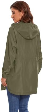 Avoogue Women Waterproof Hiking Raincoat Outdoor Lined Rain ...